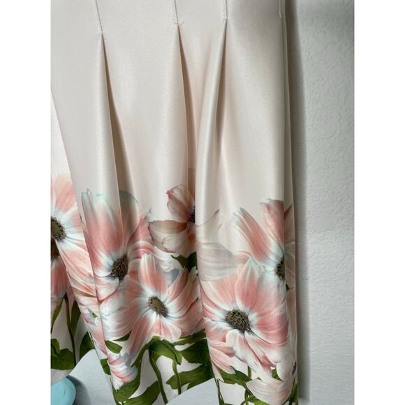 Calvin Klein Fit and Flare Pink Floral Dress Women's size 10 - Picture 2 of 5